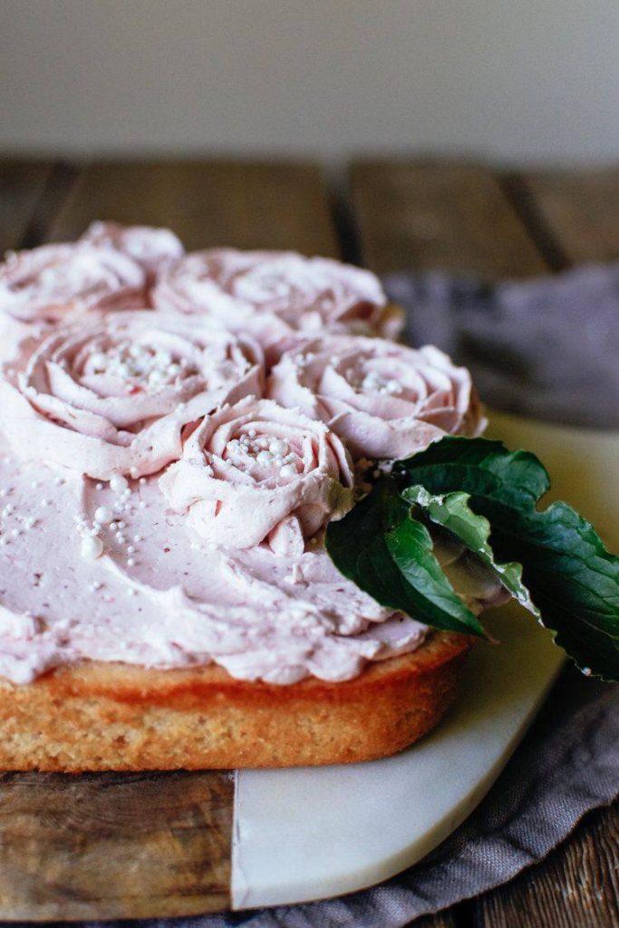 strawberry iced waffles