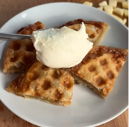 Photo credit: apple pie waffle made with puff pastry and salted caramel apple pie filling https://youtube.com/shorts/lGUeyvHCp8U?si=Wg7b7qT1Gsh5nJmc